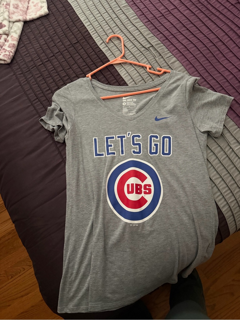 Nike Chicago Cubs "Let's Go" Gray Tee